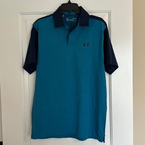 Under Armour Men’s Polo. Size Medium. Heat Gear. Loose Fit.
